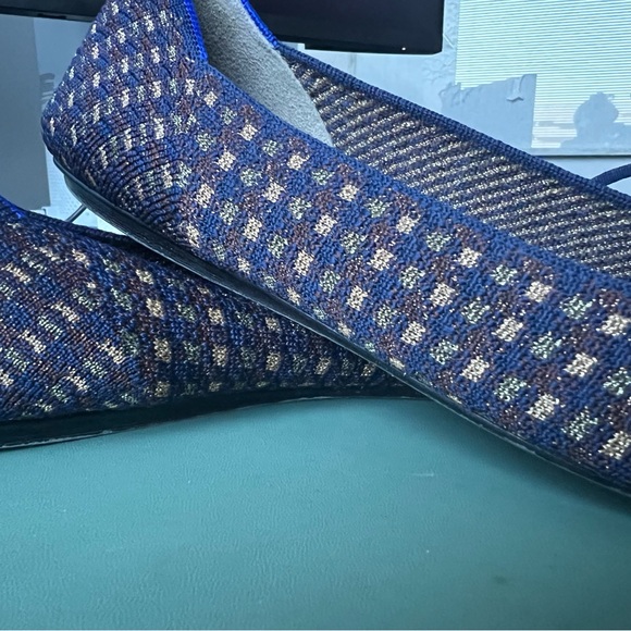 Rothys The Point retired blue plaid with tassels size 11 - Picture 5 of 8